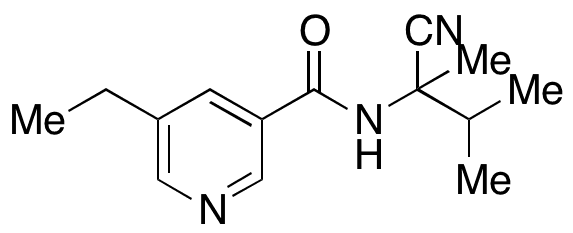 N-(1-Cyano-1,2-dimethylpropyl)-5-ethyl--3-pyridinecarboxamide - Chemical structure and product image