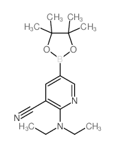 3-Cyano-2-(diethylamino)pyridine-5-boronic acid, pinacol ester - Chemical structure and product image
