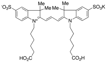 Cyanine 3 Bihexanoic Acid Dye, Potassium Salt - Chemical structure and product image