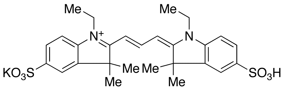 Cyanine 3 Bisethyl Dye Potassium Salt - Chemical structure and product image