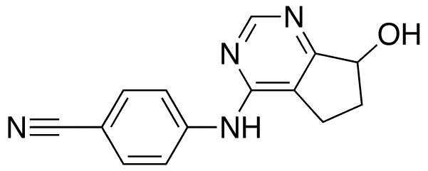 4-(4-Cyanoanilino)-5,6-dihydro-7-hydroxy-7H-cyclopenta[d]pyrimidine - Chemical structure and product image