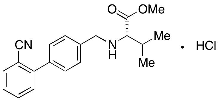 N-[(2-Cyano[1,1-biphenyl]-4-yl)methyl]-L-valine Methyl Ester Hydrochloride - Chemical structure and product image