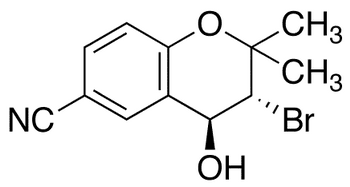 6-Cyano-trans-3-bromo-3,4-dihydro-2,2-dimethyl-2H-benzo-[b]-pyran-4-ol - Chemical structure and product image