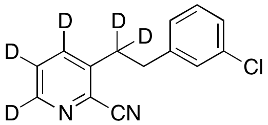 2-Cyano-3-(3-chlorophenylethyl)pyridine-d5 - Chemical structure and product image