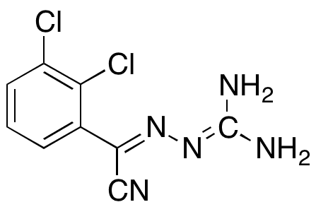 (2Z)-2-[Cyano(2,3-dichlorophenyl)methylene]hydrazinecarboximidamide - Chemical structure and product image