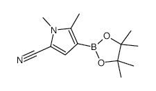 5-Cyano-1,2-dimethylpyrrole-3-boronic acid, pinacol ester - Chemical structure and product image