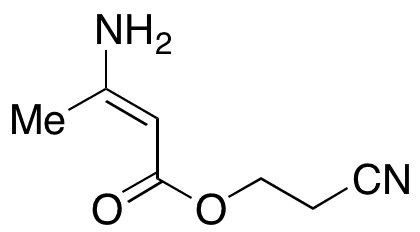 (E)-2-Cyanoethyl 3-Aminobut-2-enoate - Chemical structure and product image