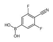 4-Cyano-3,5-difluorophenylboronic acid - Chemical structure and product image