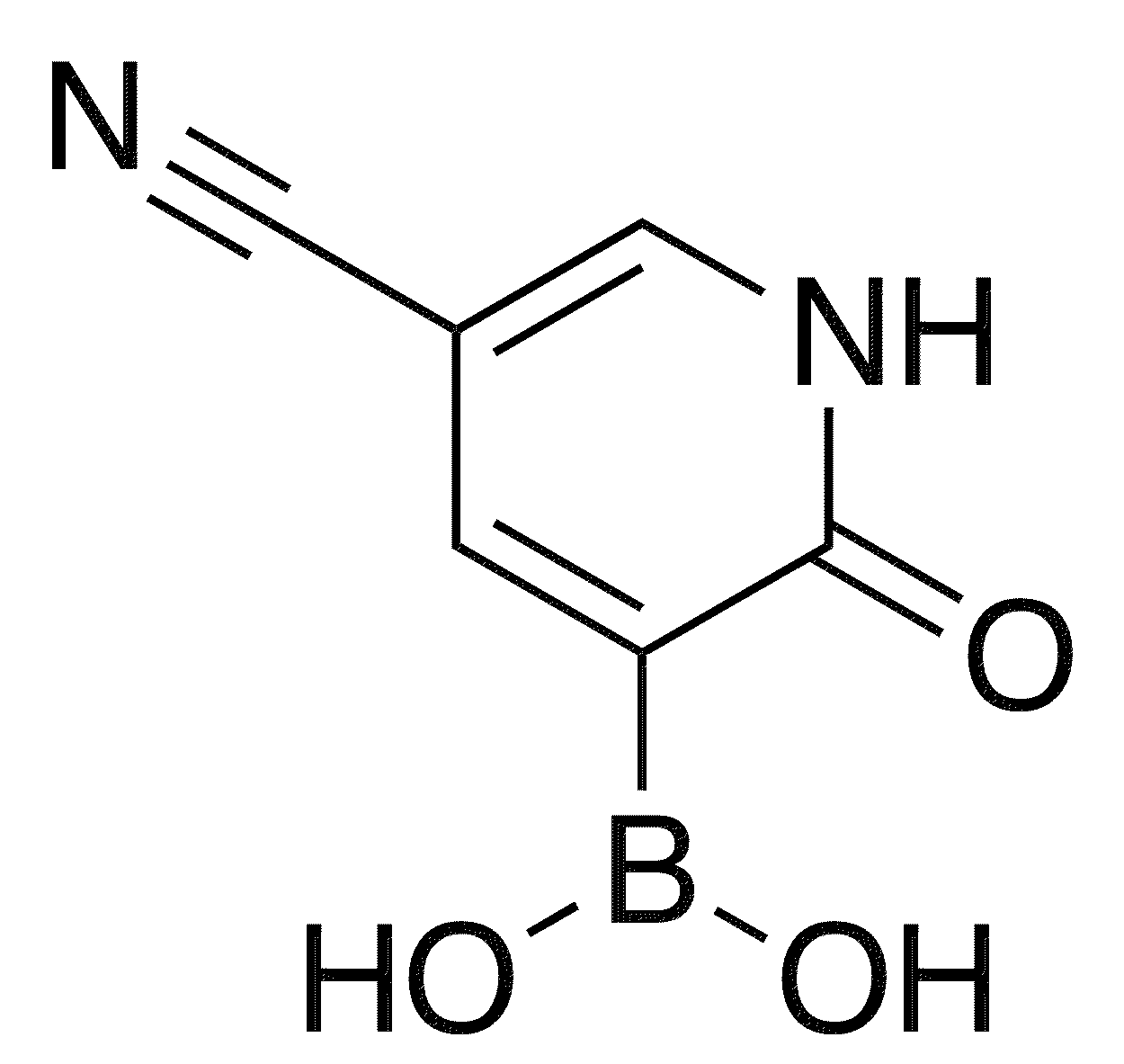 5-Cyano-1,2-dihydro-2-oxopyridine-3-boronic acid - Chemical structure and product image