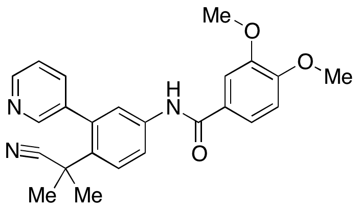 N-[4-(1-Cyano-1-methylethyl)-3-(3-pyridinyl)phenyl]-3,4-dimethoxybenzamide - Chemical structure and product image