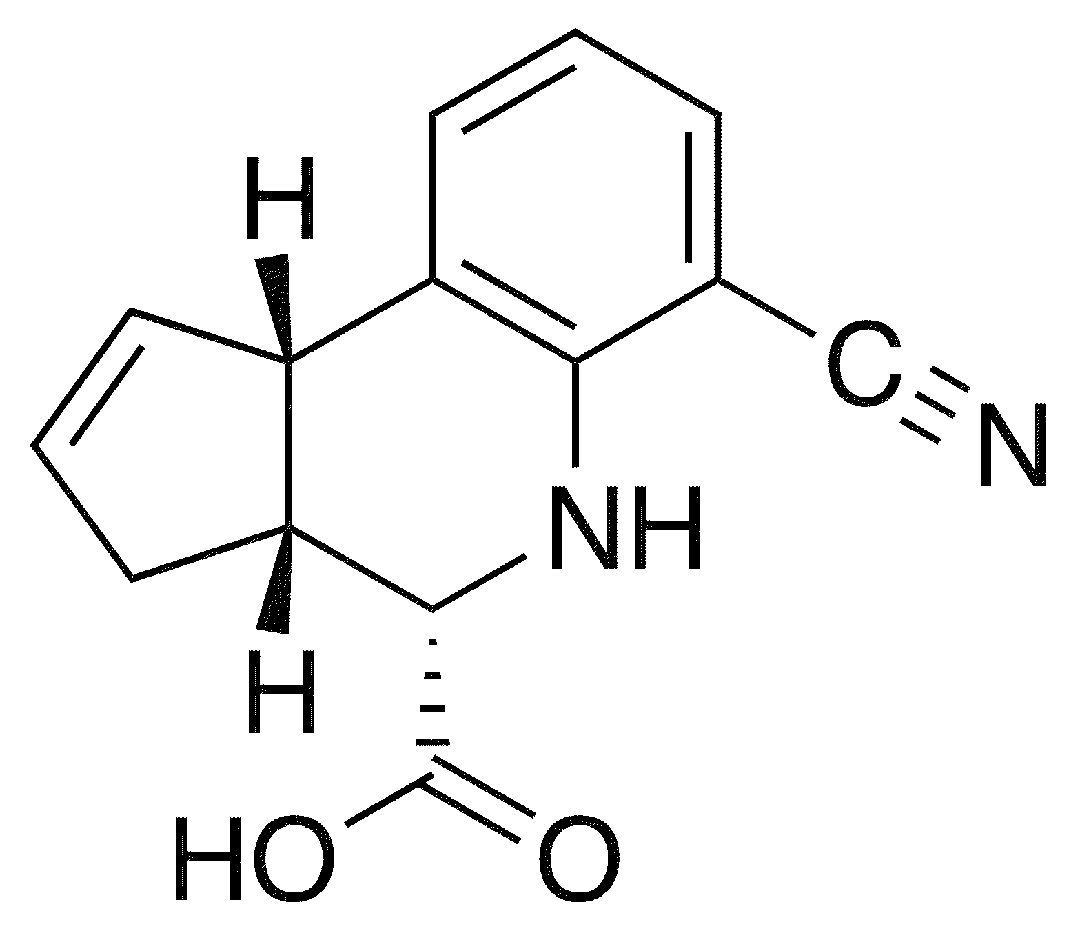 (3aR,4S,9bS)-6-Cyano-3a,4,5,9b-tetrahydro-3h-cyclopenta[c]quinoline-4-carboxylic Acid - Chemical structure and product image