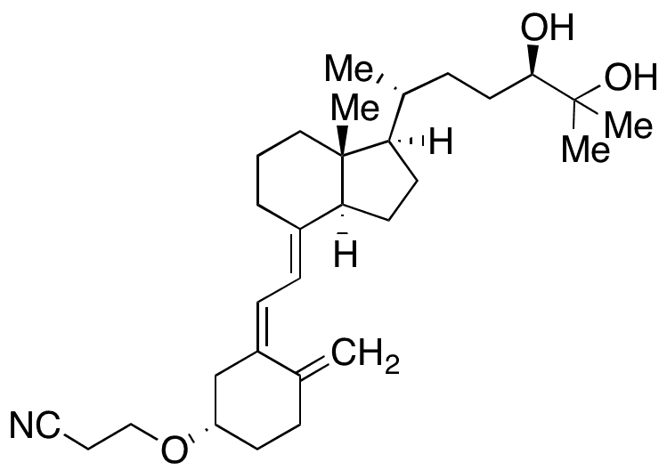 3-O-(2-Cyanoethyl)-24,25-dihydroxy Vitamin D3 - Chemical structure and product image