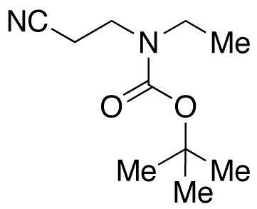 (2-Cyanoethyl)ethyl-carbamic Acid tert-Butyl Ester - Chemical structure and product image