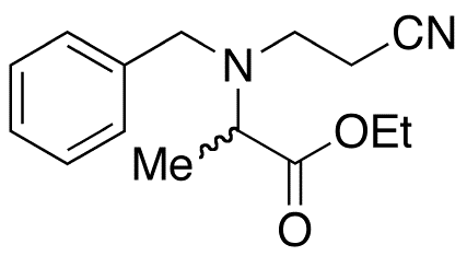 N-(beta-Cyanoethyl)-N-(ethoxycarbonylethyl)benzylamine - Chemical structure and product image