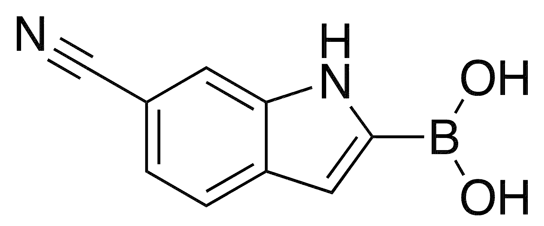 6-Cyano-1H-indole-2-boronic acid - Chemical structure and product image