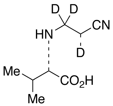 N-(2-Cyanoethyl-d3)-L-valine - Chemical structure and product image