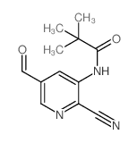 N-(2-Cyano-5-formylpyridin-3-yl)pivalamide - Chemical structure and product image