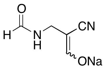 N-(2-Cyano-3-hydroxy-2-propenyl)formamide Monosodium Salt - Chemical structure and product image