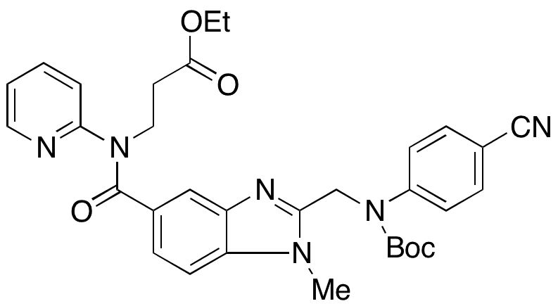 4â€™-Cyanophenyl Dabigatran N-Ethyl Ester tert-Butyl Carbonate - Chemical structure and product image