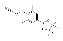 4-Cyanomethoxy-3,5-dimethylphenylboronic acid pinacol ester - Chemical structure and product image