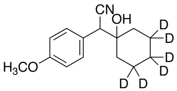 1-(2-Cyano-1-(4-methoxyphenyl)ethyl)cyclohexanol-d6 - Chemical structure and product image