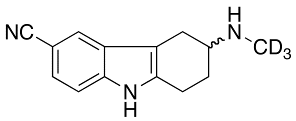 rac-6-Cyano-3-N-methylamino-1,2,3,4-tetrahydrocarbazole-d3 - Chemical structure and product image