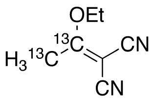 alpha-Cyano-beta-methyl-beta-ethoxyacrylonitrile-13C2 - Chemical structure and product image