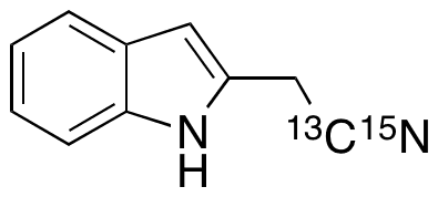 2-(Cyanomethyl)indole-13C,15N - Chemical structure and product image