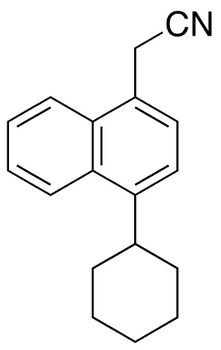 1-Cyanomethyl-4-cyclohexylnaphthalene - Chemical structure and product image