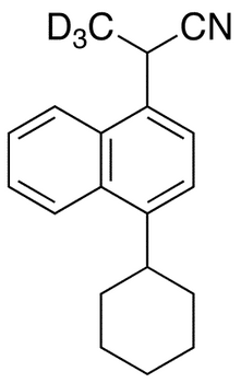 1-Cyanomethyl-2â€™-methyl-4-cyclohexylnaphthalene-d3 - Chemical structure and product image