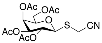 Cyanomethyl 2,3,4,6-Tetra-O-acetyl-1-thio-beta-D-galactopyranoside - Chemical structure and product image