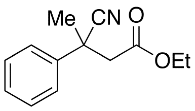 beta-Cyano-beta-methyl-hydrocinnamic Acid Ethyl Ester - Chemical structure and product image