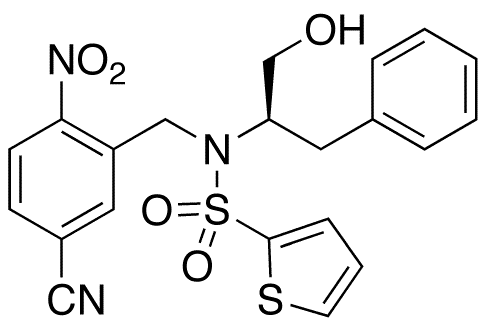 (R)-N-[(5-Cyano-2-nitrophenyl)methyl]-N-[1-(hydroxymethyl)-2-phenylethyl]thiophene-2-sulfonamide - Chemical structure and product image