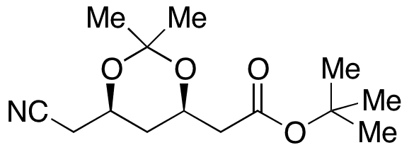 (4R,6R)-6-(Cyanomethyl)-2,2-dimethyl-1,3-dioxane-4-acetic Acid 1,1-Dimethylethyl Ester - Chemical structure and product image