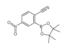 2-Cyano-5-nitrophenylboronic acid, pinacol ester - Chemical structure and product image