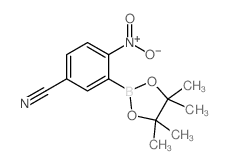 5-Cyano-2-nitrophenylboronic acid, pinacol ester - Chemical structure and product image