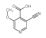 3-Cyano-5-methoxyisonicotinic acid - Chemical structure and product image