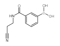 3-(2-Cyanoethylaminocarbonyl)phenylboronic acid - Chemical structure and product image