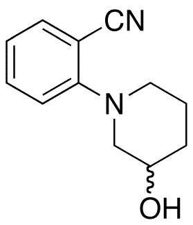 rac-1-[2-(Cyano)phenyl]-3-piperidinol - Chemical structure and product image