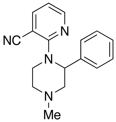 1-(3-Cyano-2-pyridyl)-4-methyl-2-phenylpiperazine - Chemical structure and product image