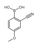 2-Cyano-4-methoxyphenylboronic acid - Chemical structure and product image