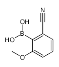 2-Cyano-6-methoxyphenylboronic acid - Chemical structure and product image