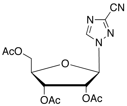 3-Cyano-1-(2,3,5-tri-O-acetyl-beta-D-ribofuranosyl)-1,2,4-triazole - Chemical structure and product image