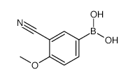 3-Cyano-4-methoxyphenylboronic acid - Chemical structure and product image