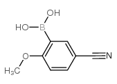 5-Cyano-2-methoxyphenylboronic acid - Chemical structure and product image