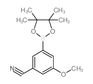 3-Cyano-5-methoxyphenylboronic acid, pinacol ester - Chemical structure and product image