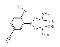 5-Cyano-2-methoxyphenylboronic acid pinacol ester - Chemical structure and product image