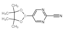 2-Cyanopyrimidine-5-boronic acid pinacol ester - Chemical structure and product image