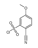 2-Cyano-5-methoxybenzene-1-sulfonyl chloride - Chemical structure and product image