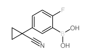 5-(1-Cyanocyclopropyl)-2-fluorophenylboronic acid - Chemical structure and product image
